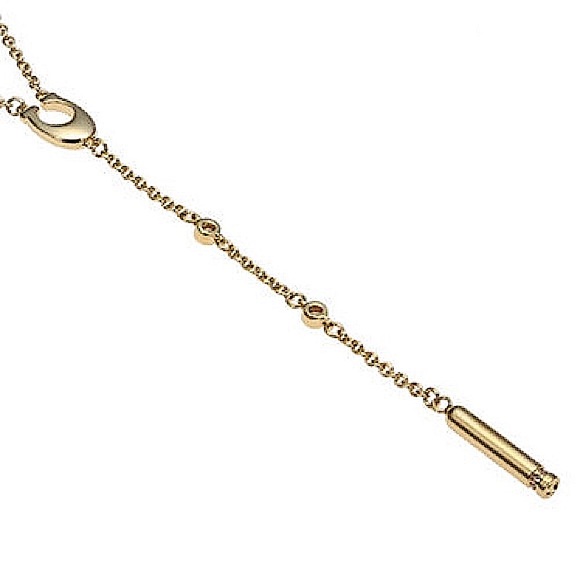 Coach Pave Signature C Y Necklace Style No. 54493 - Picture 5 of 5